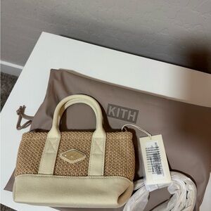Kith Beige and Cream Mini Bag